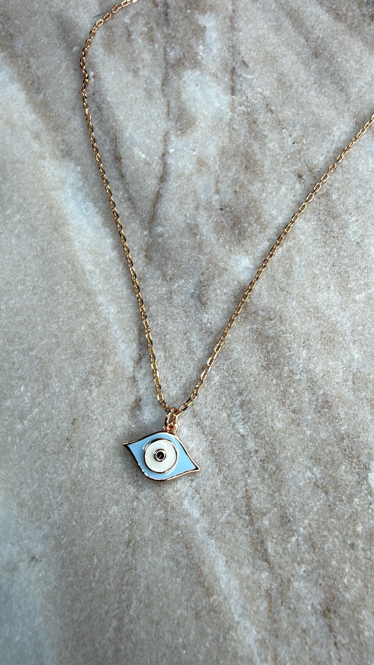 שרשרת עין קטנה תכלת – תמונה 3
