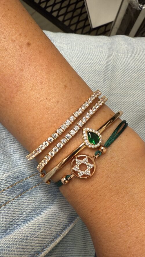 Alternative view of צמיד קשיח טיפה ירוקה