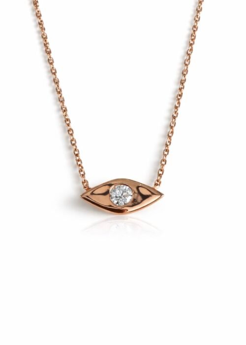 שרשרת עין קטנה זרקון