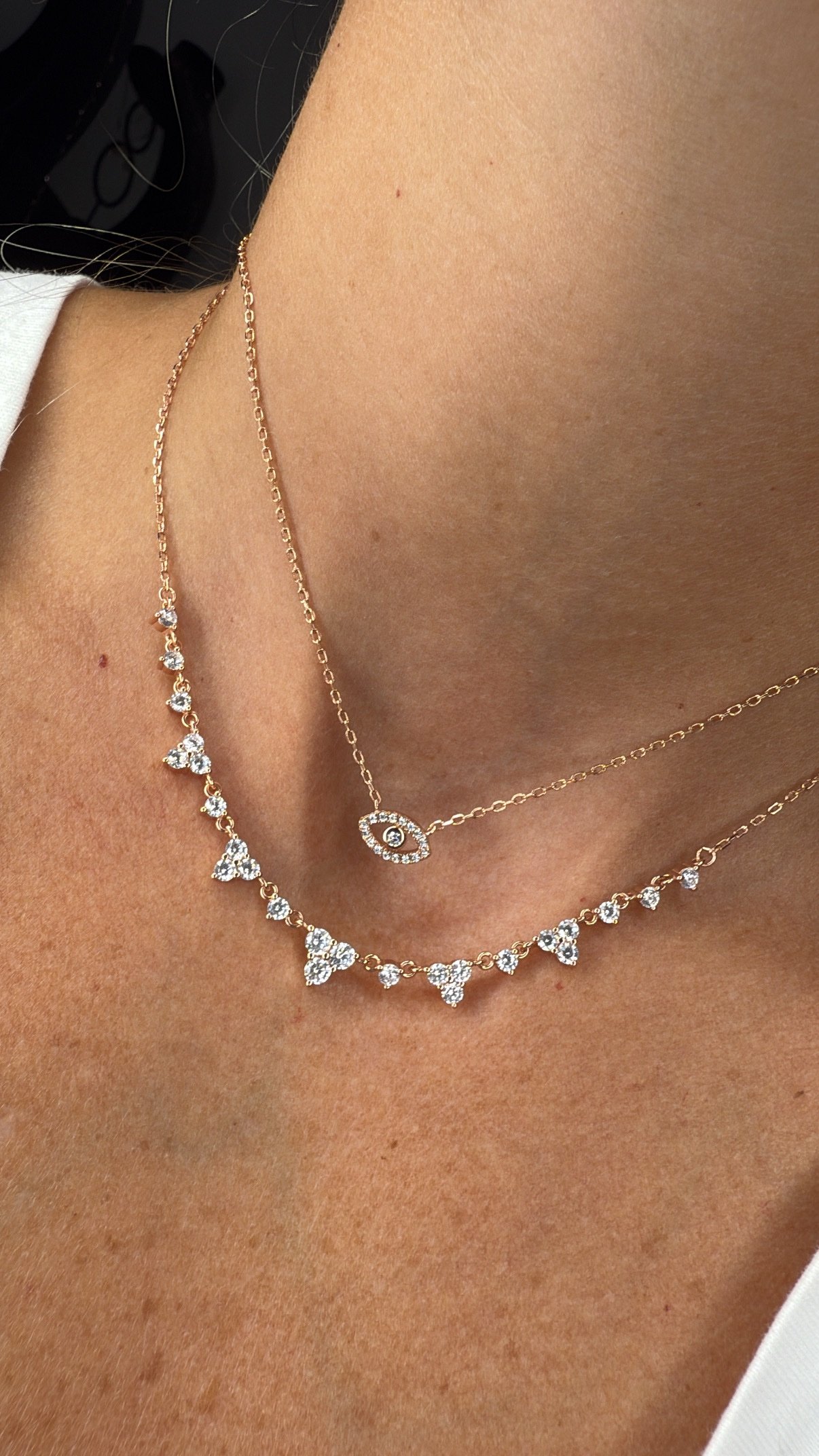 שרשרת עין קטנה חלולה – תמונה 4