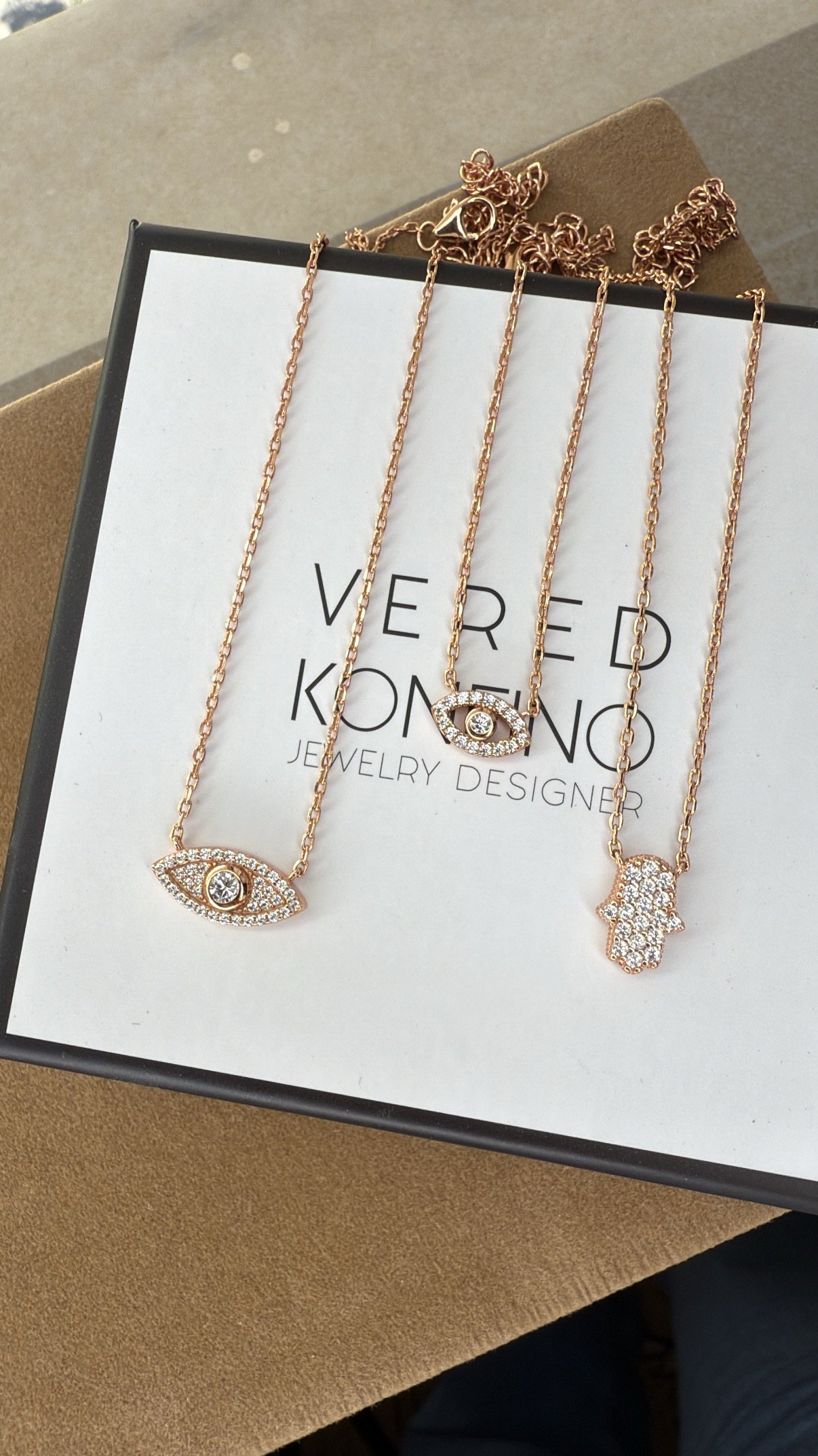 שרשרת עין קטנה חלולה – תמונה 6