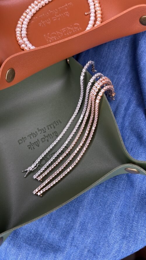 Alternative view of צמיד טניס קלאסי כסוף