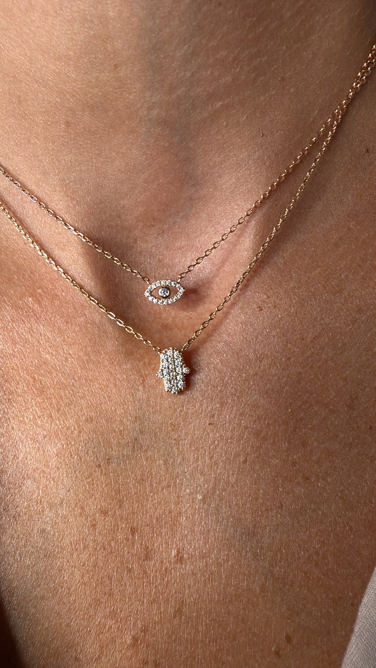 שרשרת עין קטנה חלולה – תמונה 5