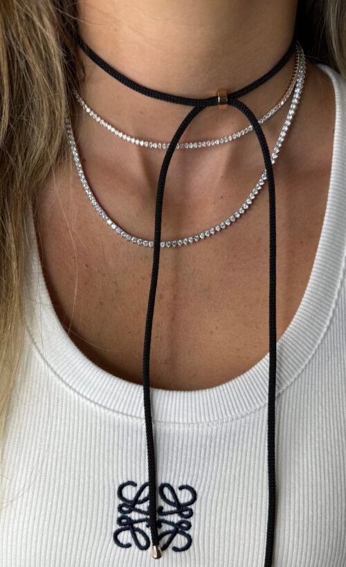 Alternative view of שרשרת טניס שפיץ קלאסי