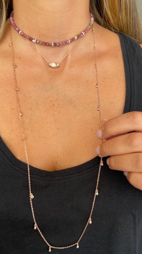 Alternative view of שרשרת טיפאני טיפות ארוכה