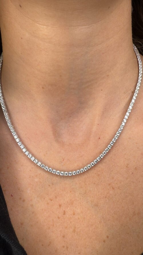 Alternative view of שרשרת טניס קלאסית