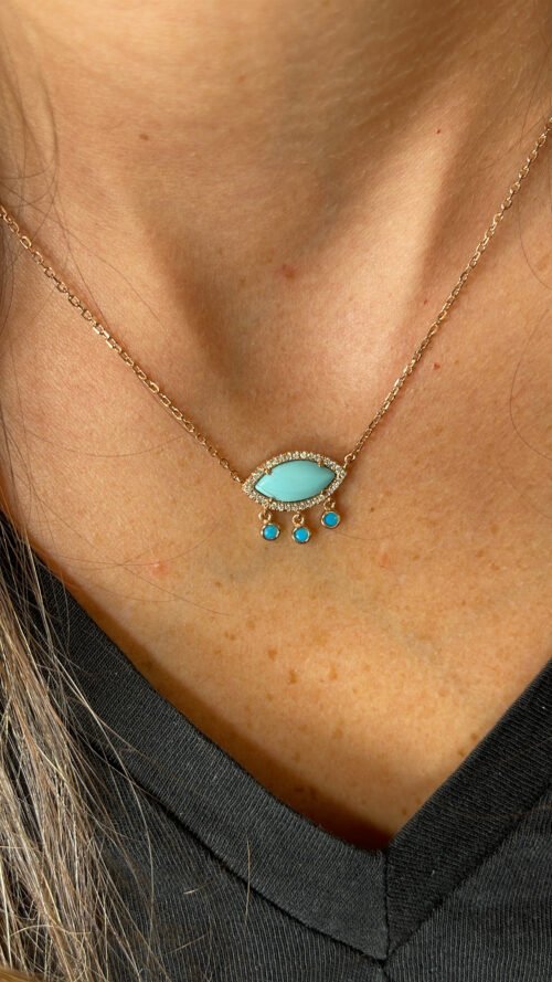 Alternative view of שרשרת עין טורקיז