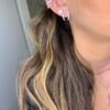 ⁦עגילי פרסה צמודים⁩ – תמונה ⁦3⁩