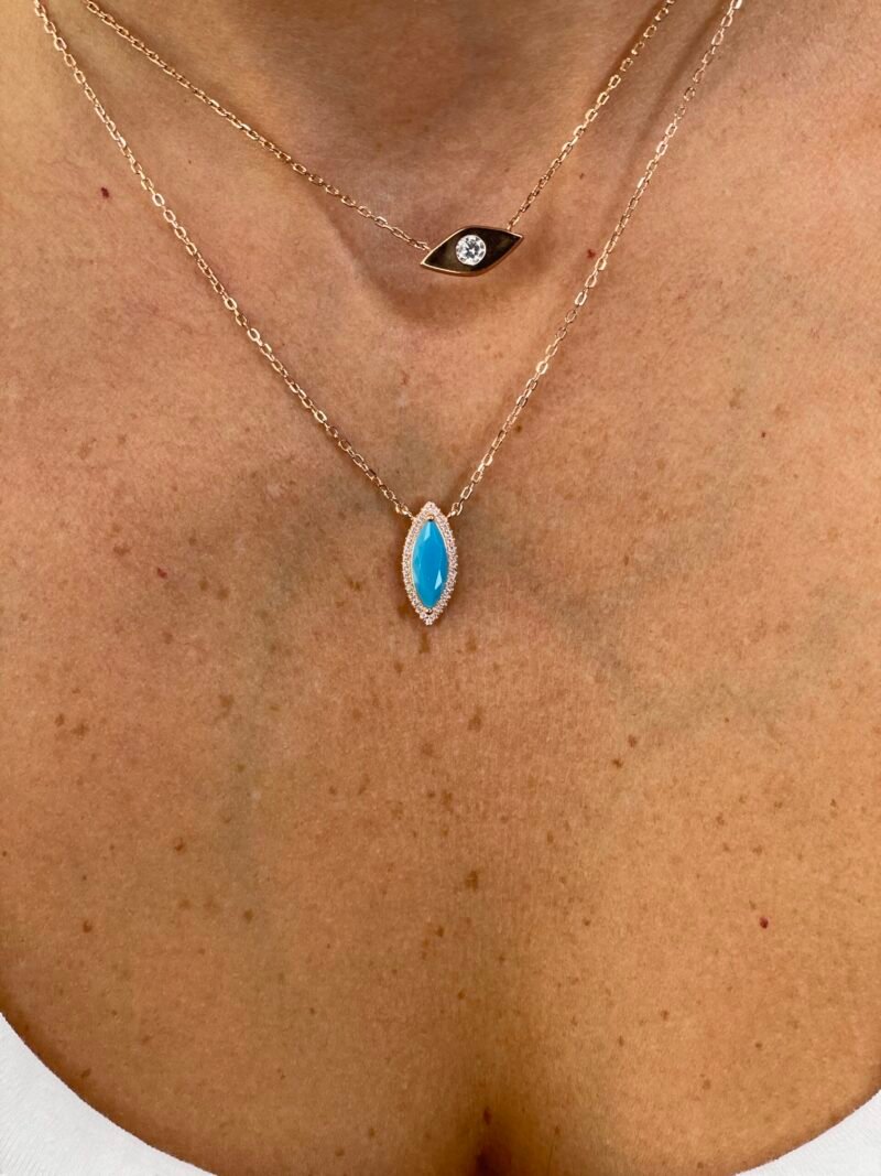 ⁦שרשרת מעויין טורקיז⁩ – תמונה ⁦4⁩
