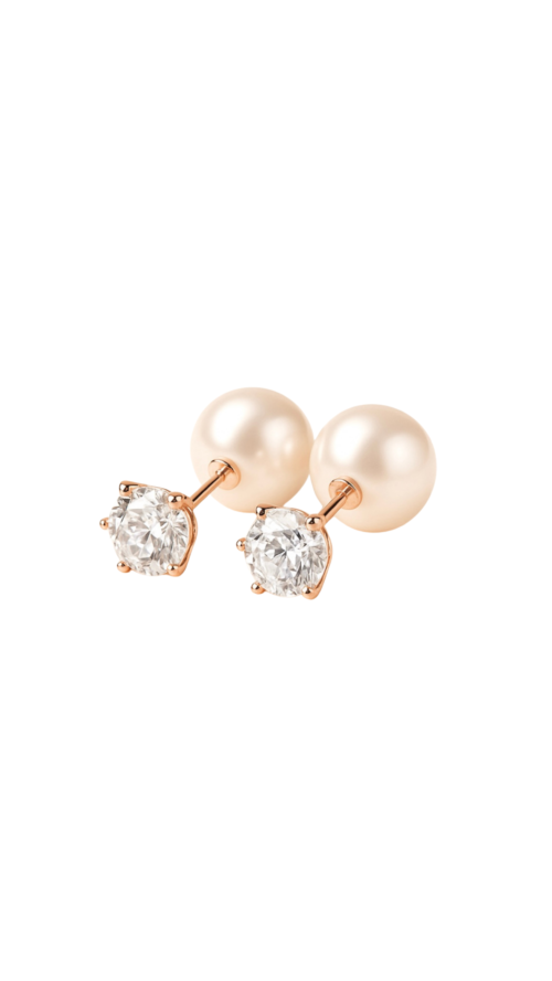 עגילי זרקון פנינה