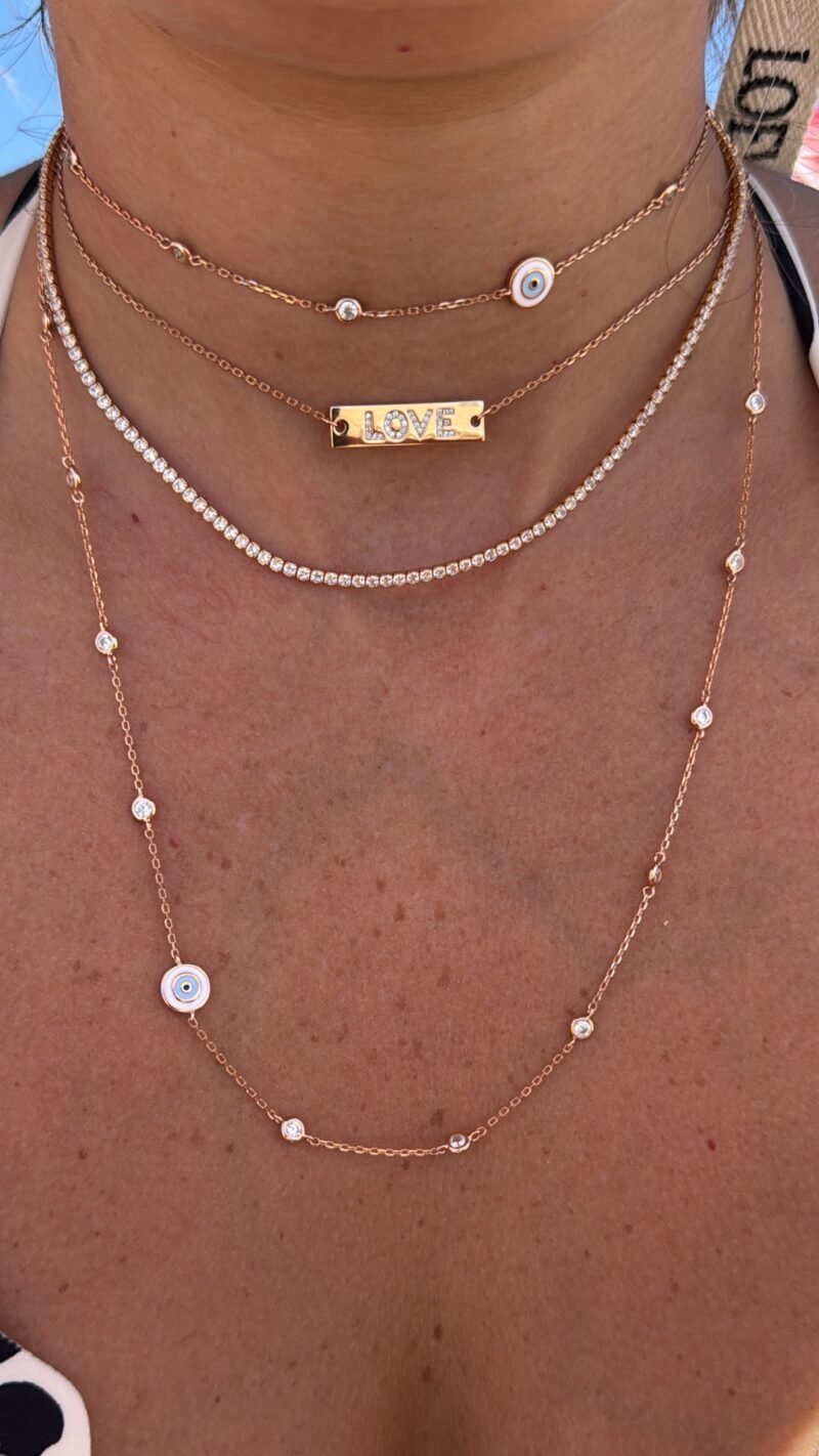 ⁦שרשרת דיסקית LOVE⁩ – תמונה ⁦6⁩