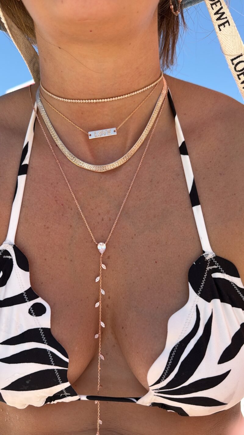⁦שרשרת דיסקית LOVE⁩ – תמונה ⁦5⁩