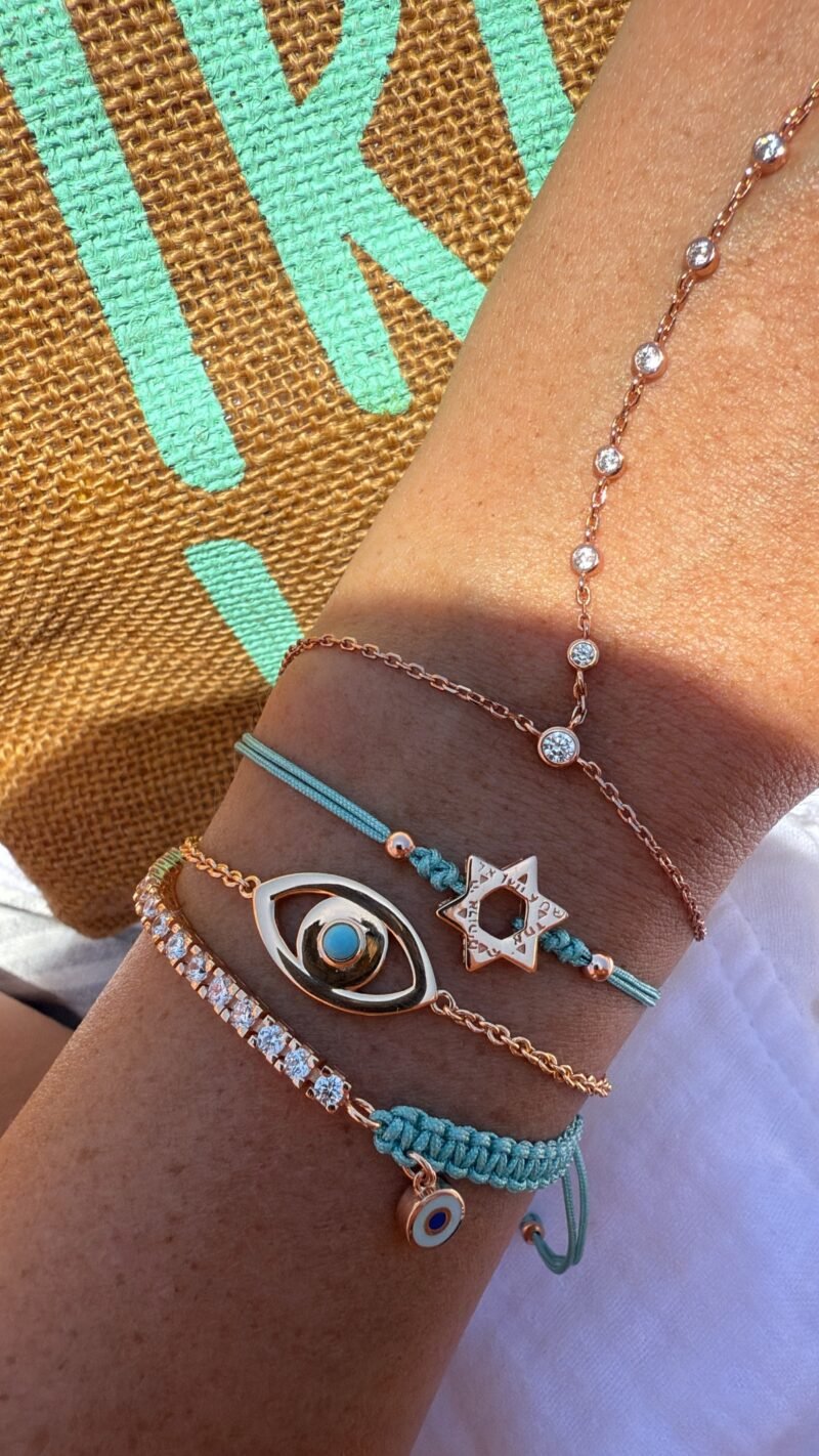 ⁦צמיד עין אבן טורקיז⁩ – תמונה ⁦11⁩