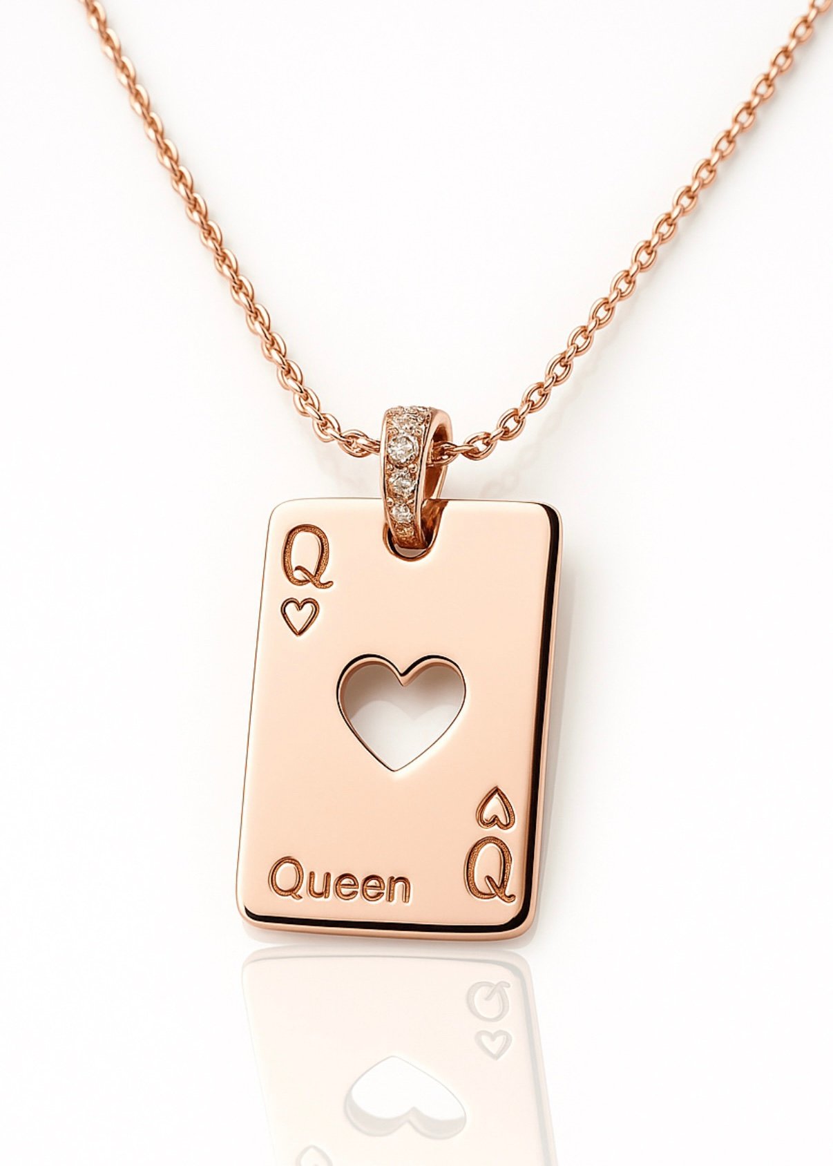 שרשרת דיסקית Queen לב