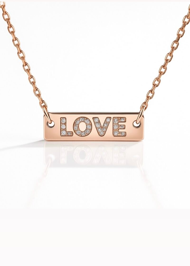 ⁦שרשרת דיסקית LOVE⁩ – תמונה ⁦2⁩