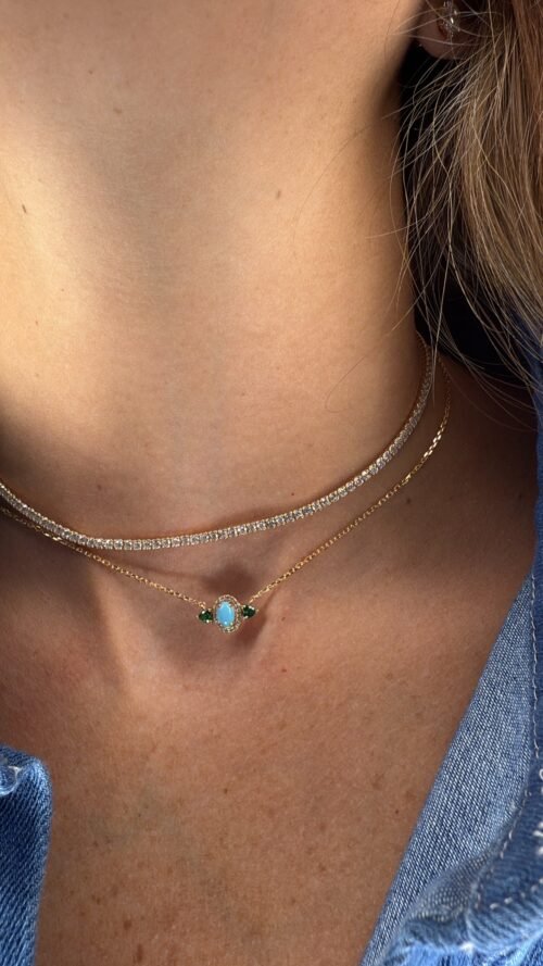 Alternative view of עין קטנה אובלי טורקיז ואמרלד