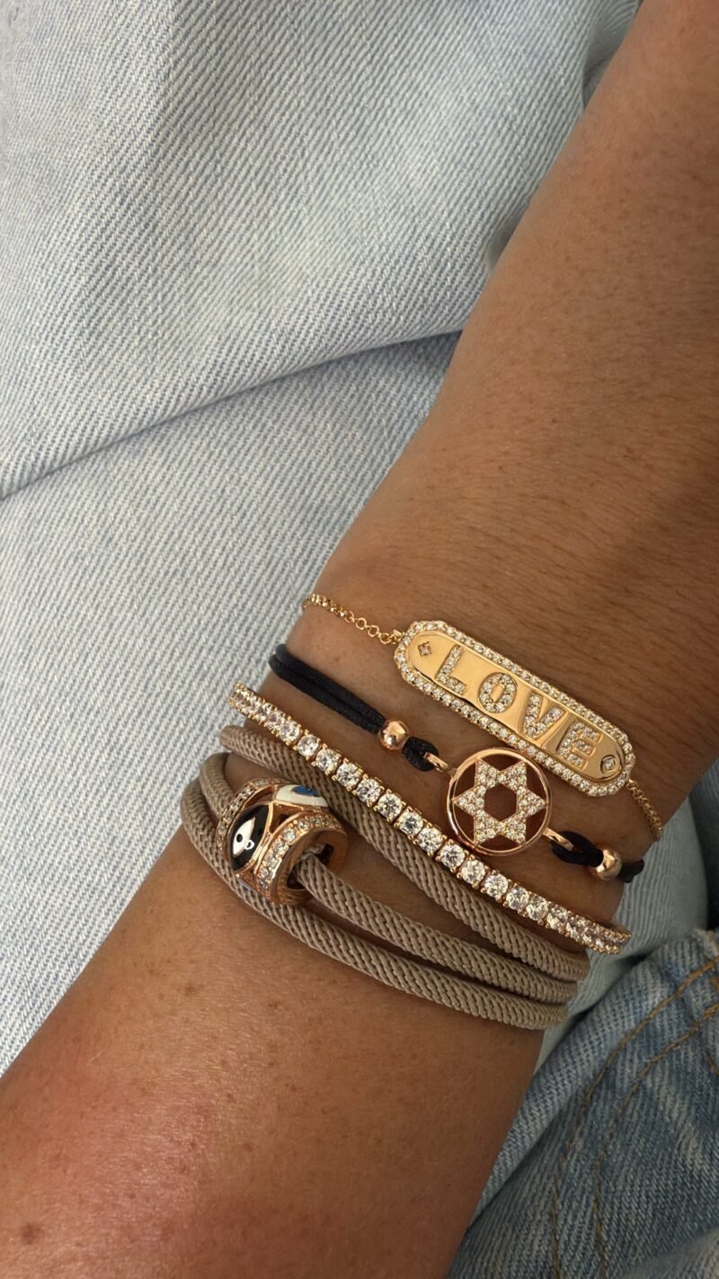⁦צמיד פלטה LOVE⁩ – תמונה ⁦2⁩