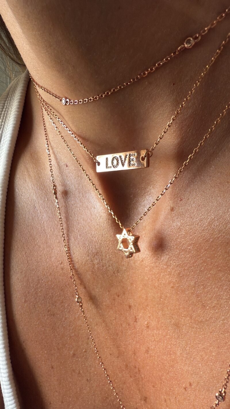 ⁦שרשרת דיסקית LOVE⁩ – תמונה ⁦10⁩