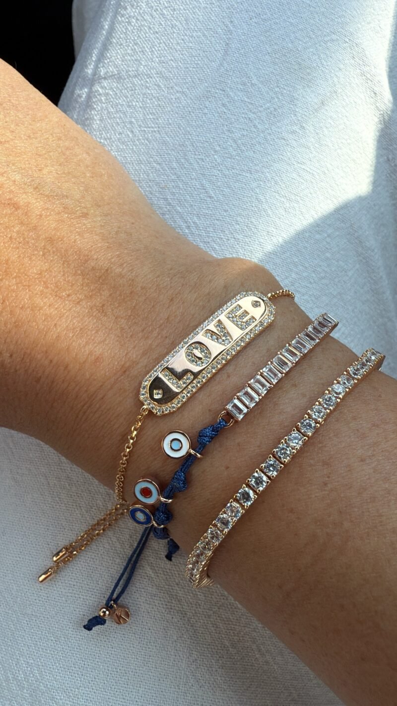 ⁦צמיד פלטה LOVE⁩ – תמונה ⁦6⁩