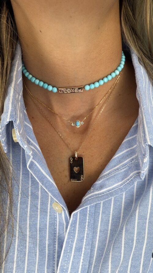 Alternative view of עין קטנה אובלי טורקיז