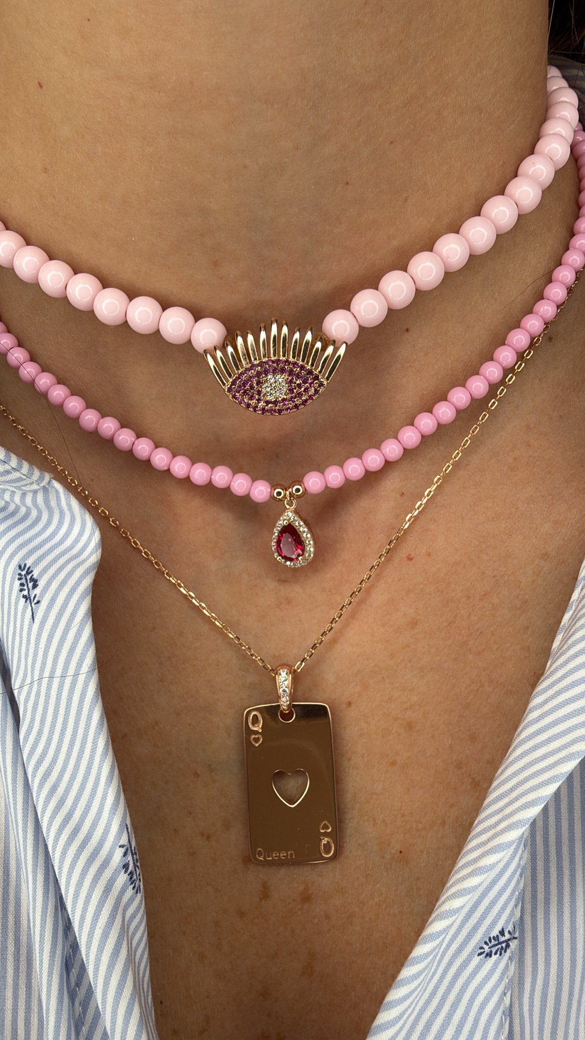 שרשרת דיסקית Queen לב – תמונה 3