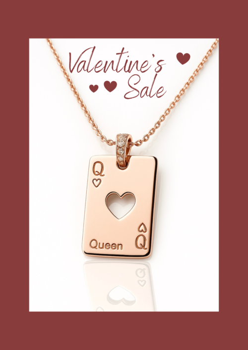 שרשרת דיסקית Queen לב