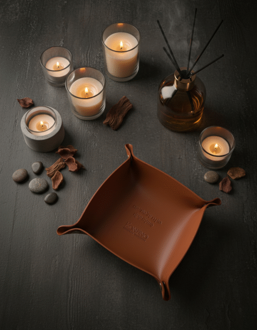 Alternative view of מגש עור יוקרתי לתכשיטים